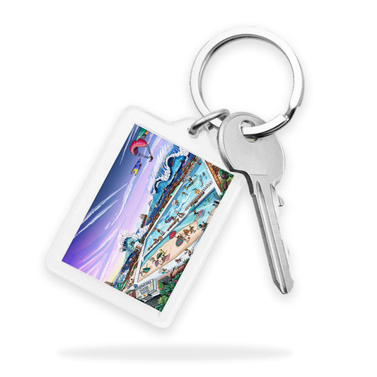 Merewether Ocean Baths Keyring