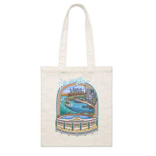 Newcastle Beach Tote Bag