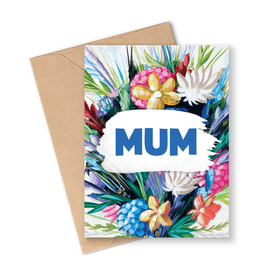 Mum - Flowers for 2 Greeting Card