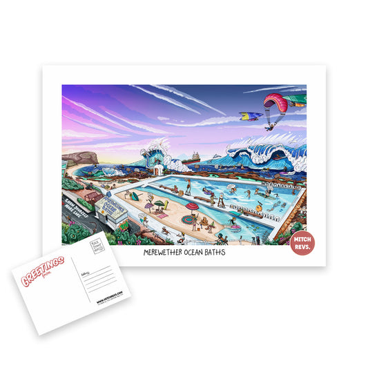 Merewether Ocean Baths Post Card