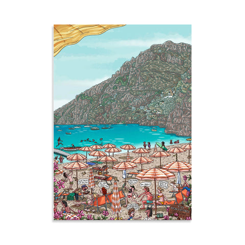 Amalfi Beach Club canvas print