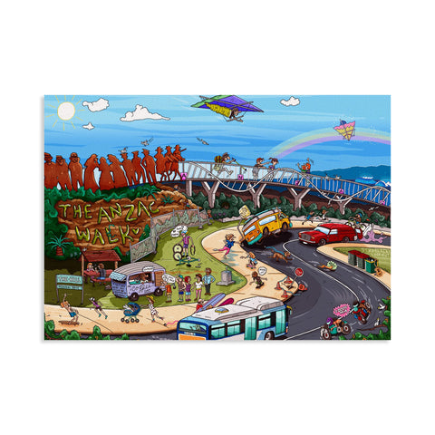 Anzac Walk canvas print