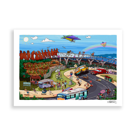 Anzac Walk paper print
