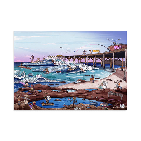 Catherine Hill Bay canvas print