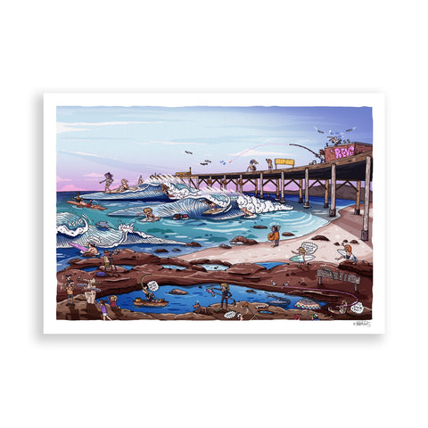 Catherine Hill Bay paper print