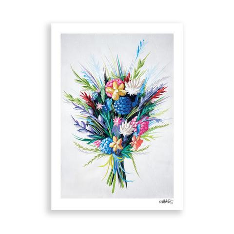 Flowers For 2 paper print