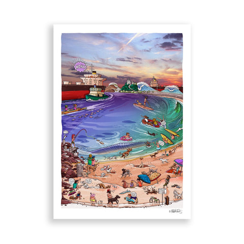 Horseshoe Beach paper print