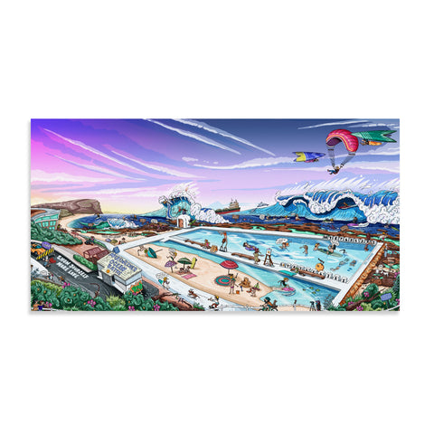 Merewether Ocean Baths canvas print
