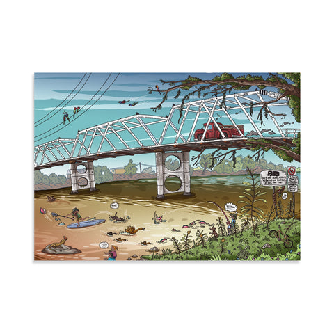 Morpeth Bridge canvas print