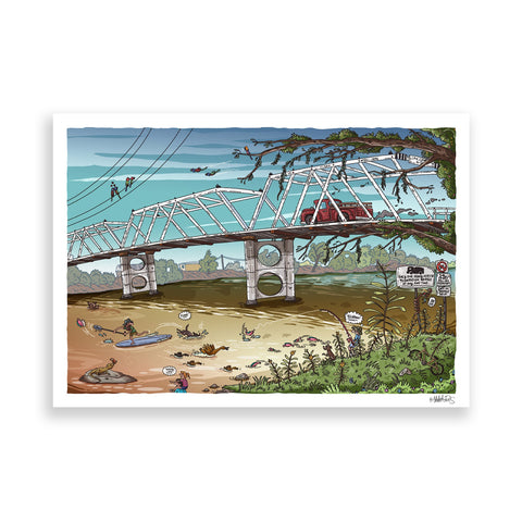 Morpeth Bridge paper print