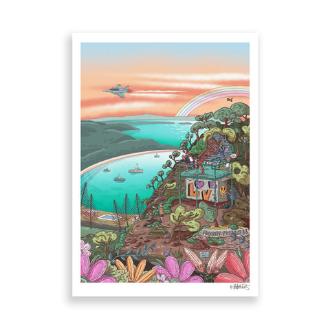 Mt Tomaree Lookout paper print