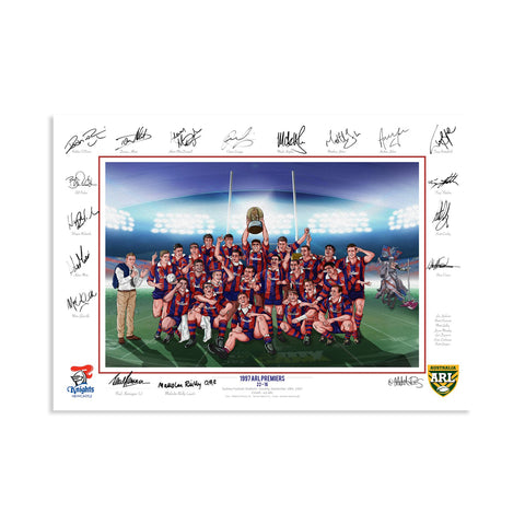 Newcastle Knights 97' Grand Final canvas print