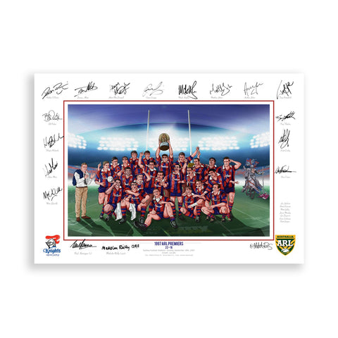 Newcastle Knights 97' Grand Final paper print