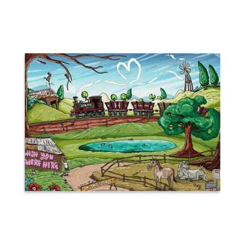 Next Stop, Wine country canvas print
