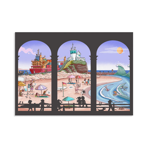 Nobbys Arches canvas print