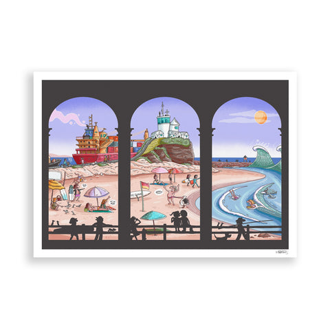 Nobbys Arches paper print