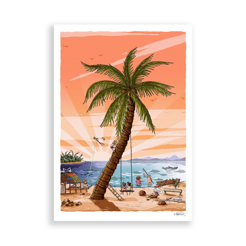 Palm Tree Paradise paper print