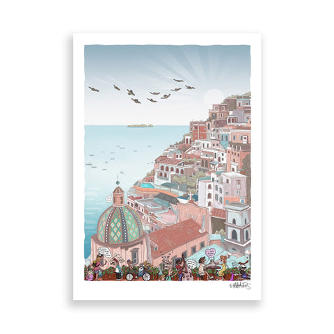 Positano - Italy paper print