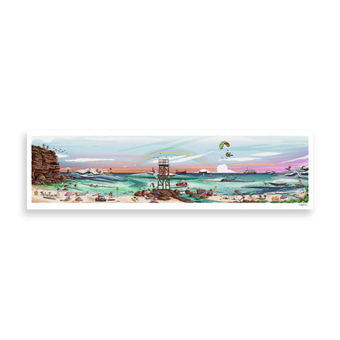 Redhead Beach paper print
