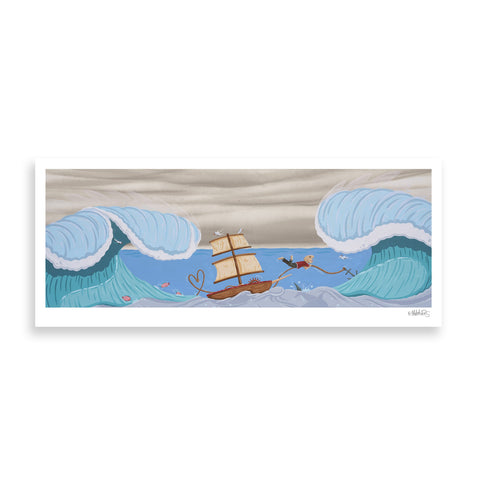 Smooth Seas Never Made A Skilled Sailor paper print