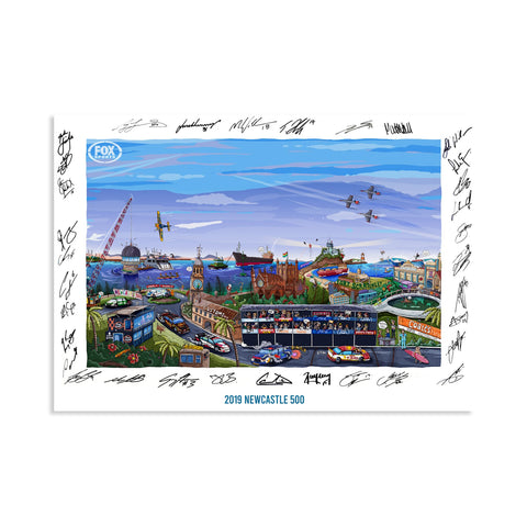 Supercars - Newcastle 500 - Signed Edition canvas print