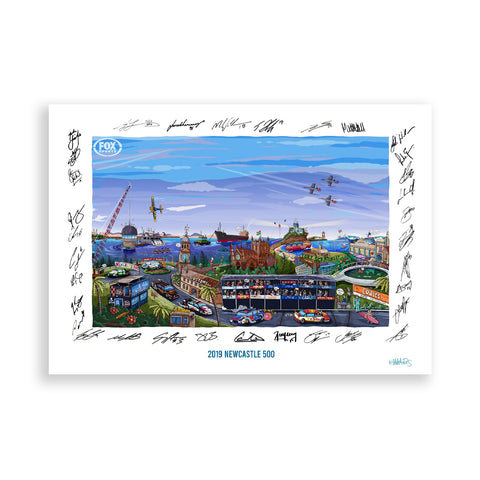 Supercars - Newcastle 500 - Signed Edition paper print