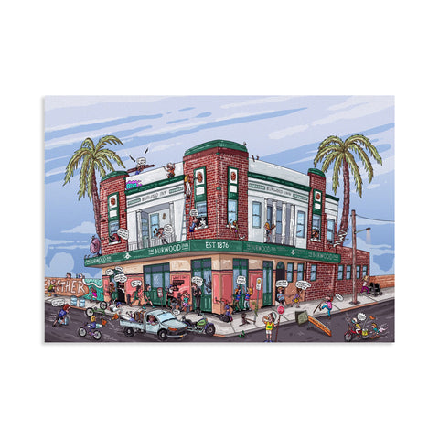 Burwood Inn - Merewether canvas print
