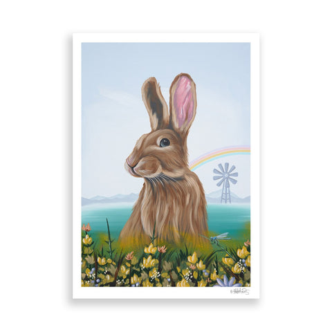 The Majestic Rabbit paper print