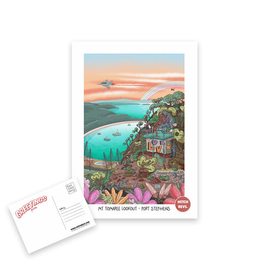 Mt Tomaree Post Card
