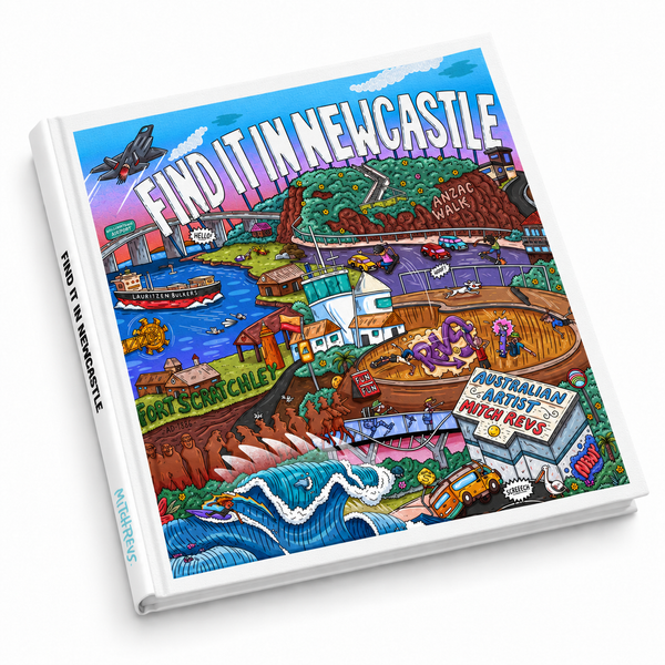 Find It in Newcastle book front cover by Mitch Revs
