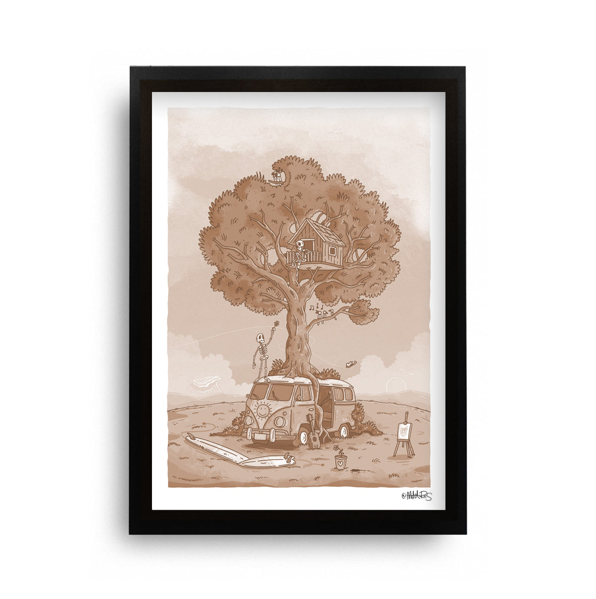 Remember When - Sepia art print