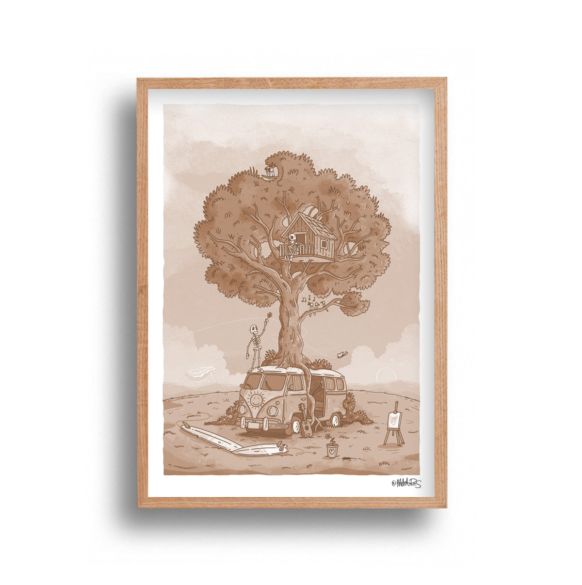 Remember When - Sepia art print