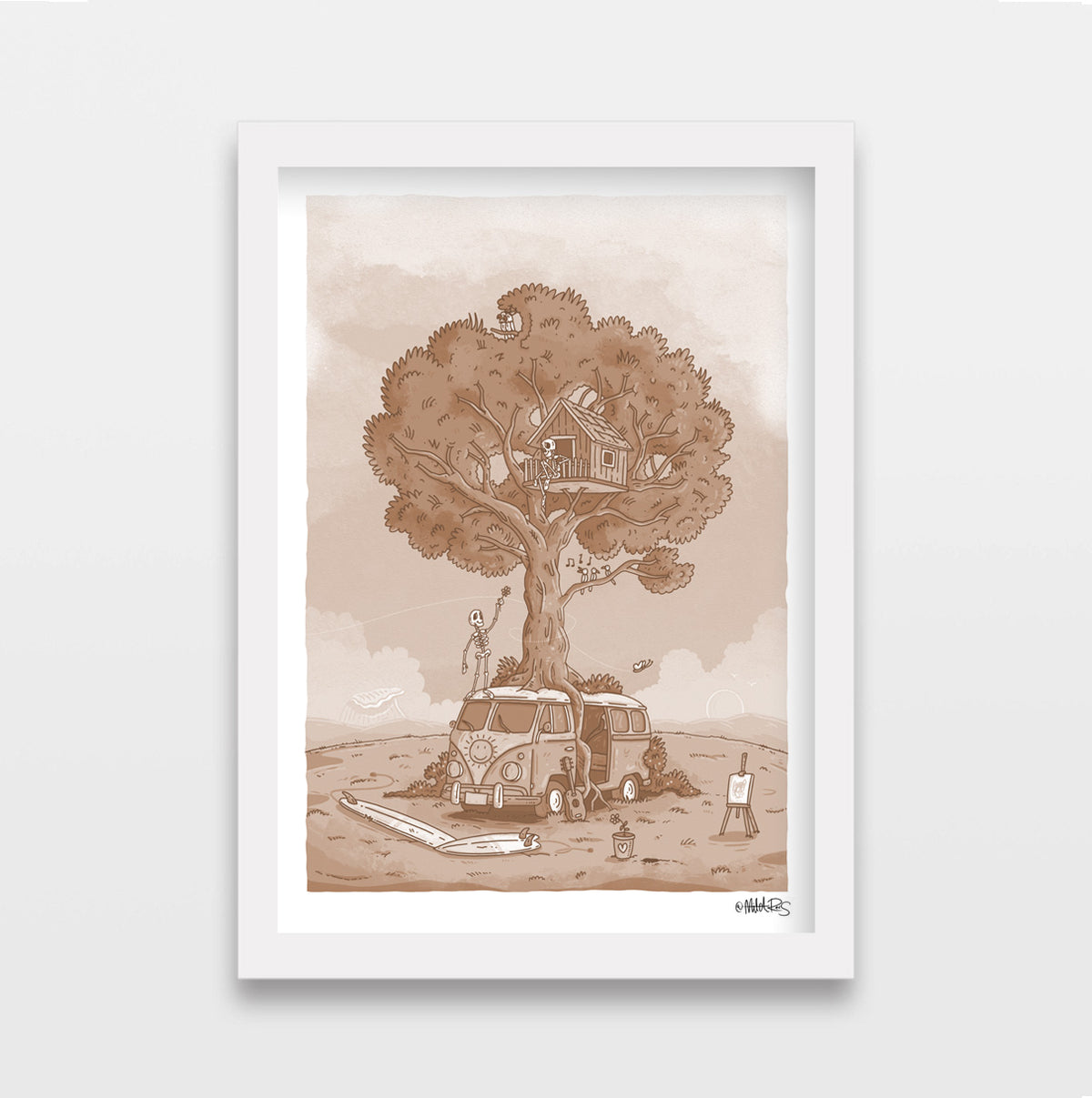 Remember When - Sepia art print