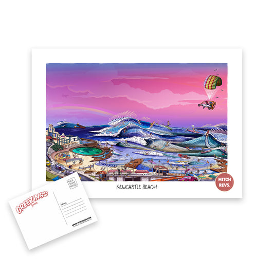 Newcastle Beach Post Card