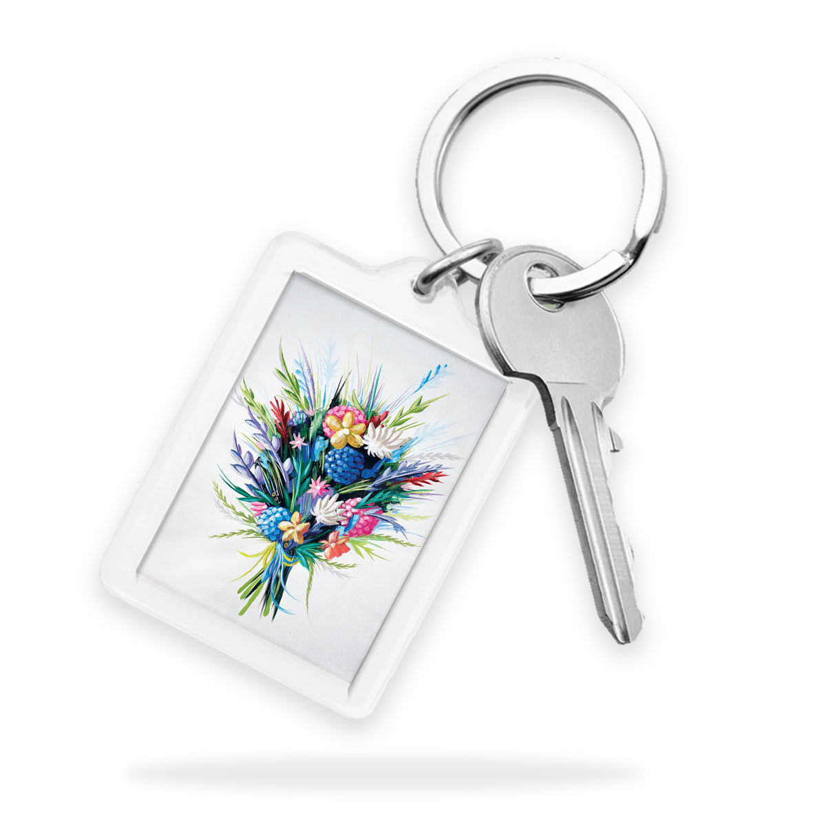 Flowers for 2 Keyring