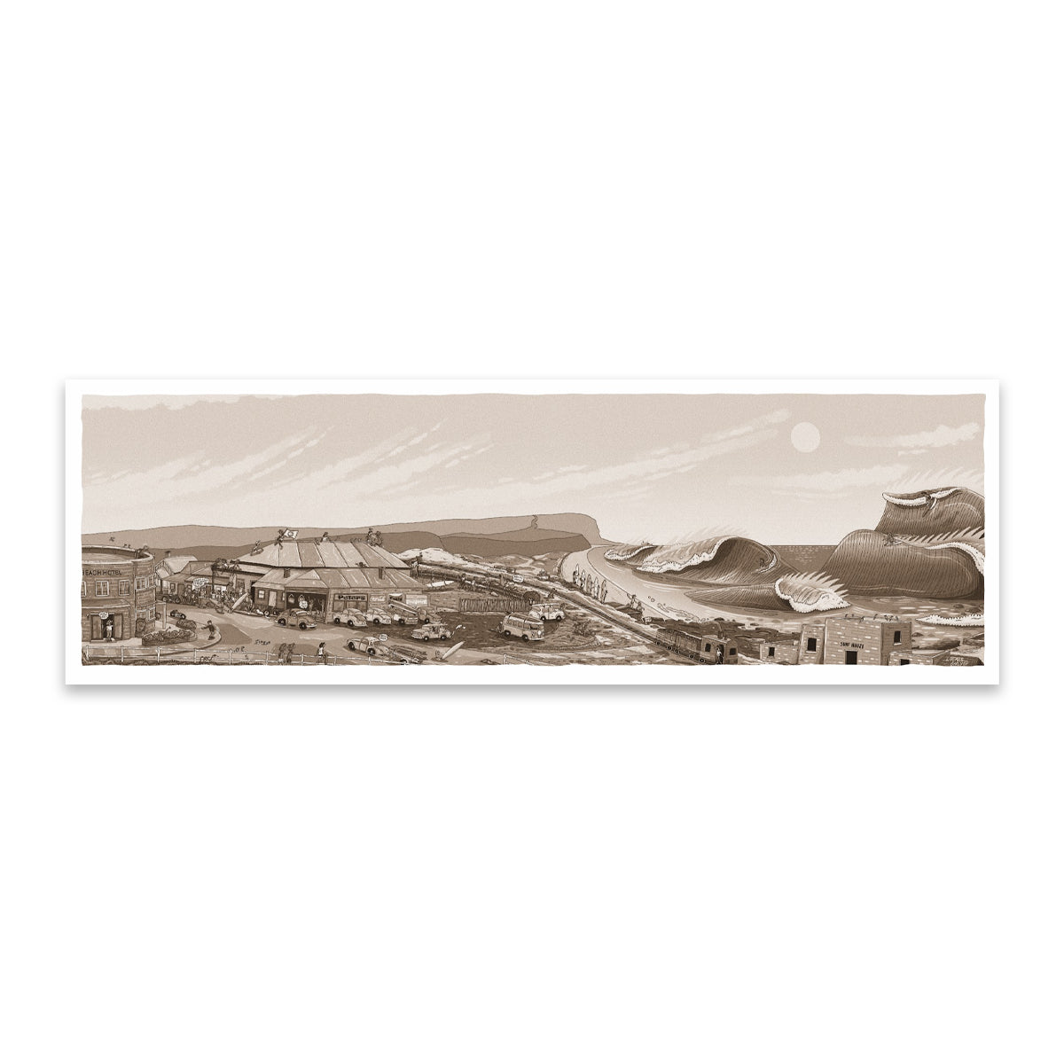 Founders Sketch - Merewether Surfboard Club