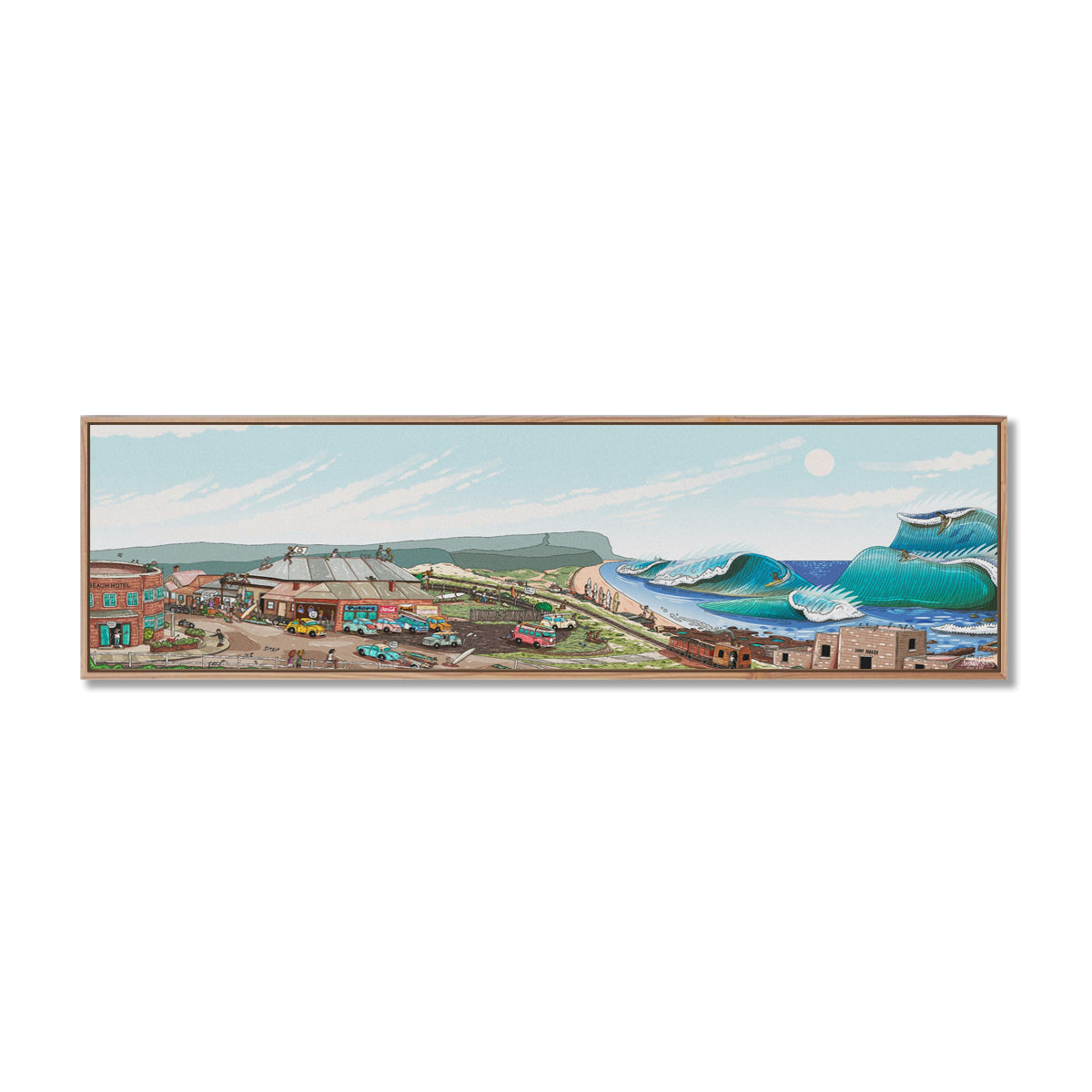 Founders Sketch - Merewether Surfboard Club (Colour)