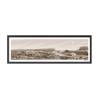 Founders Sketch - Merewether Surfboard Club (Sepia)