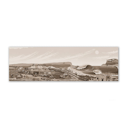 Founders Sketch - Merewether Surfboard Club (Sepia)