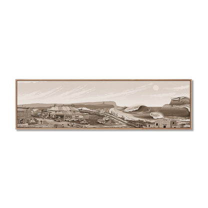 Founders Sketch - Merewether Surfboard Club (Sepia)