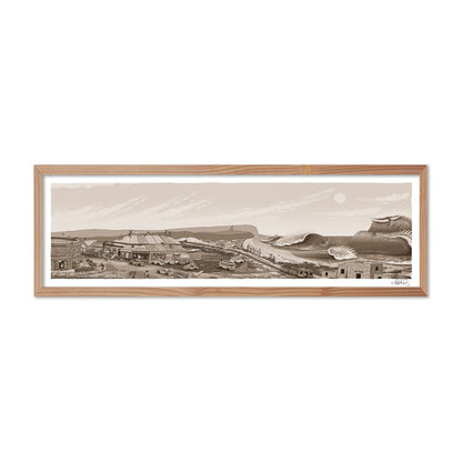 Founders Sketch - Merewether Surfboard Club (Sepia)