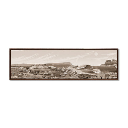 Founders Sketch - Merewether Surfboard Club (Sepia)