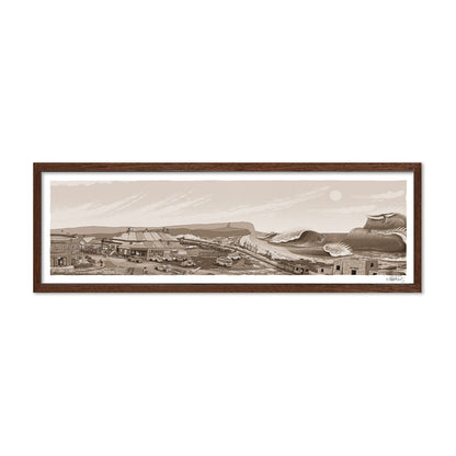 Founders Sketch - Merewether Surfboard Club (Sepia)