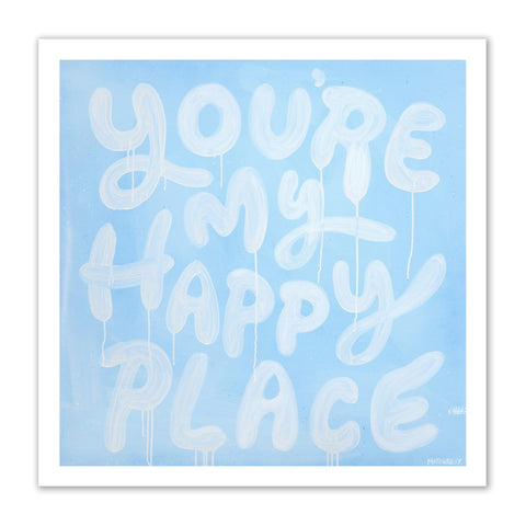 My Happy Place paper print
