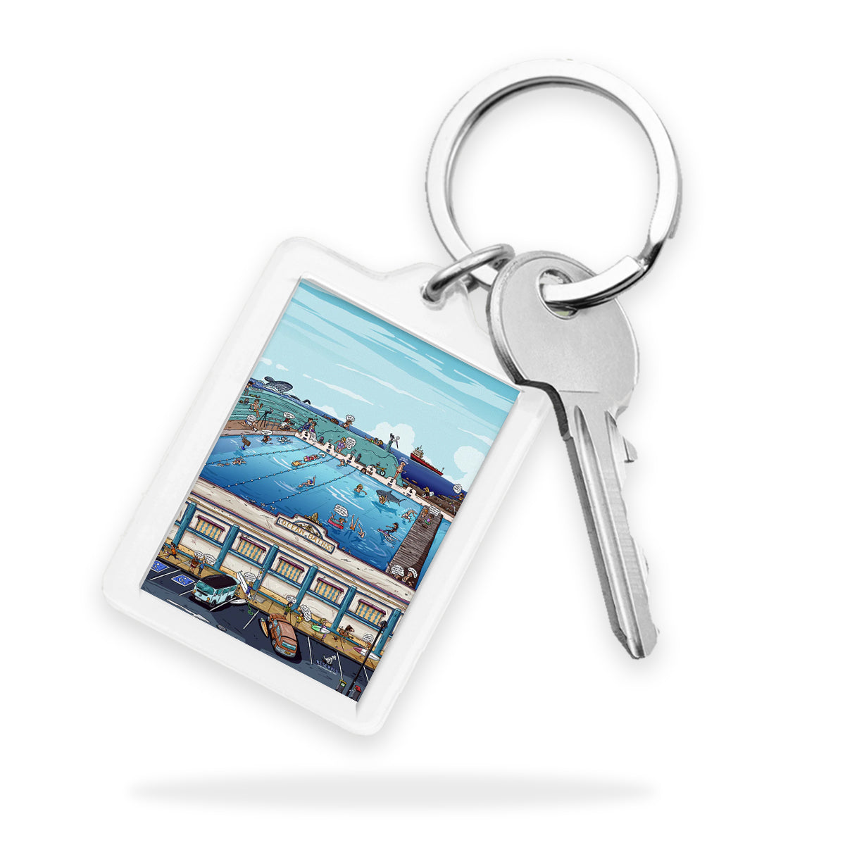 Newcastle Ocean Baths Keyring