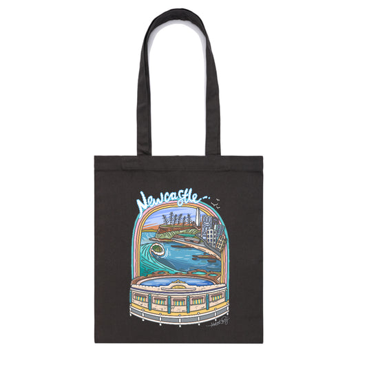 Newcastle Beach Tote Bag