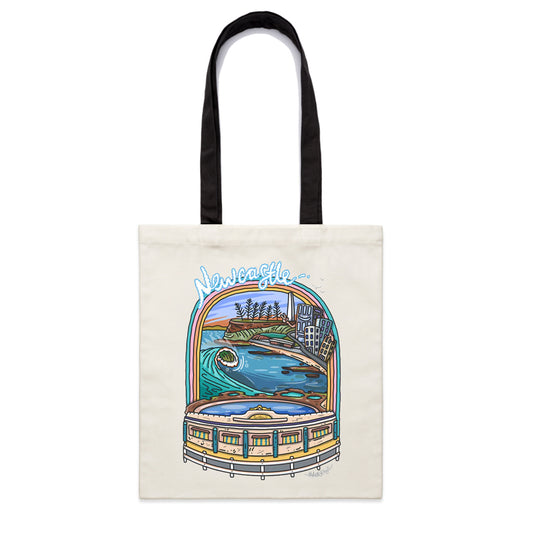 Newcastle Beach Tote Bag