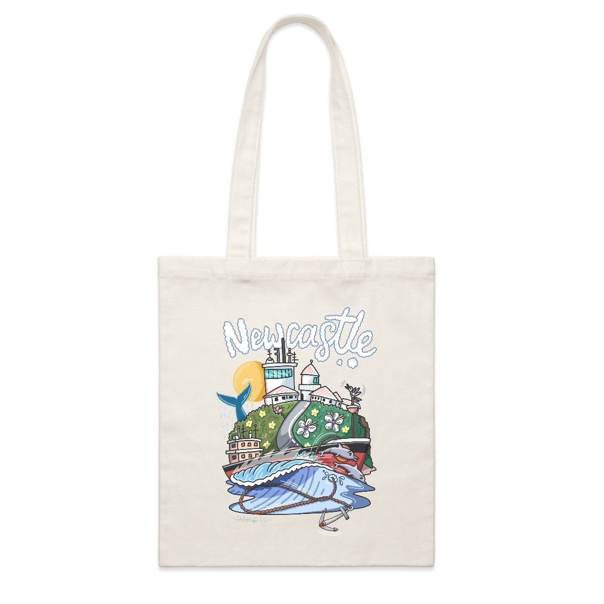 Newcastle Lighthouse Tote Bag