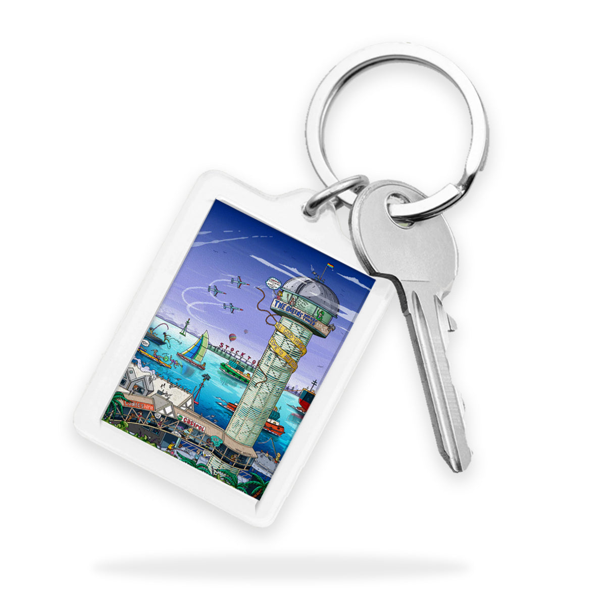 Queens Wharf Tower Keyring