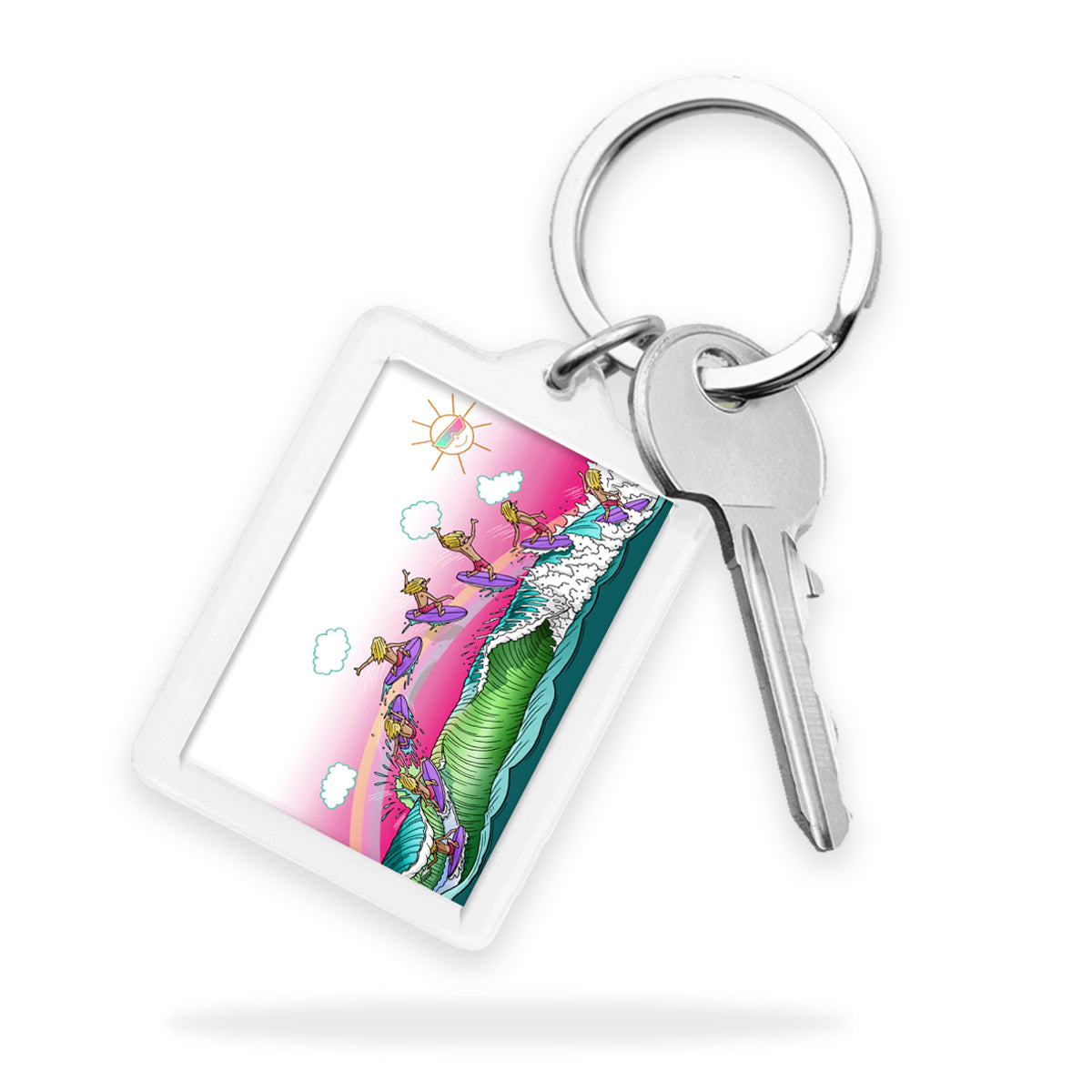 Rainbow Slider Keyring